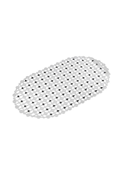 Eko Serisi Banyo - Küvet İçi Kaydırmaz Vantuzlu Oluklu Oval Paspas 63 X 34 Cm, Siyah Diğer