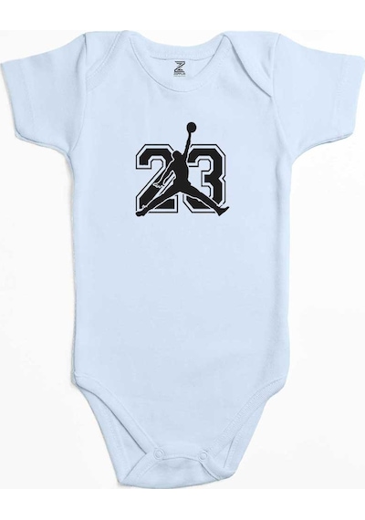 Zepplin Giyim Jordan Black 23 Sarı Bebek Body Zıbın