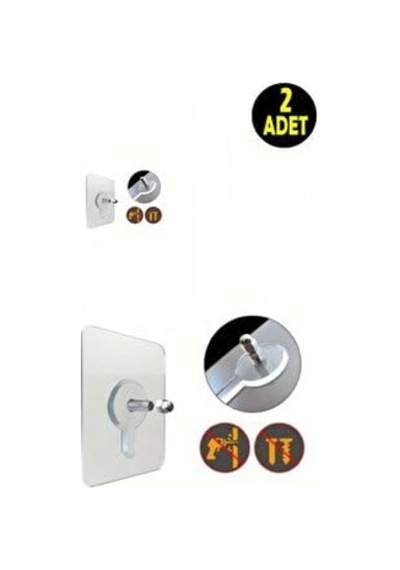 8 Adet Usin Güçlü Vantuzlu Askı Yapışkanlı Çerçeve Saat Resim Tava Kepçe Kaşık Askılık 8 Diğer