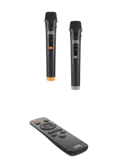 Subzero Wr173 12 100w Rgb Bluetooth Müzik Kutusu Baloncuk Çıkartan, 2 Kablosuz Mikrofonlu Siyah