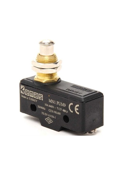 Emas MN1PUM9 Metal Kalın Pimli 1CO MN1 Serisi Plastik Mini Switch