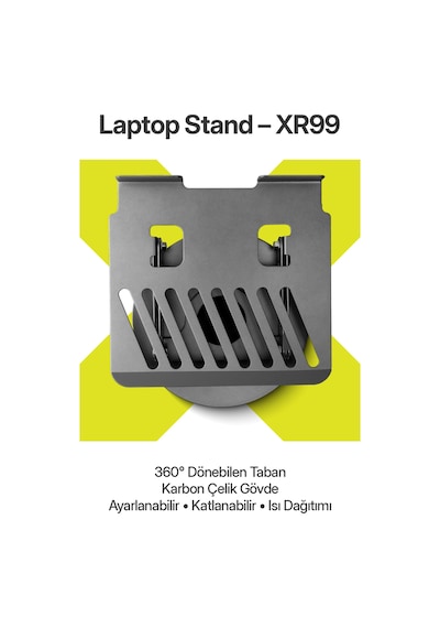 Karbon Çelik Metal Laptop Standı Ayarlanabilir, Isı Dağıtımlı 11"-17" Xr99