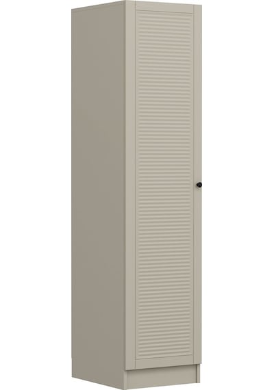 Minar Kale 1 Kapaklı Dolap Mebran Panjur 210cm - Kumtaşı/kumtaşı - Raflı Kumtaşı