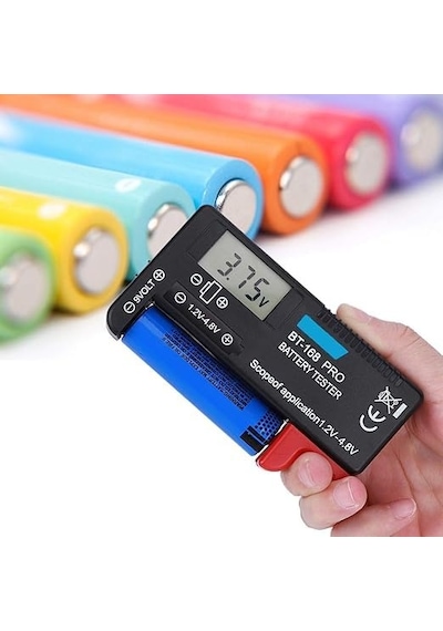 Sanec Bt-168 Ekranlı Pil Voltaj Kapasite Test Cihazı 1.2v-4.8v Ve 9v