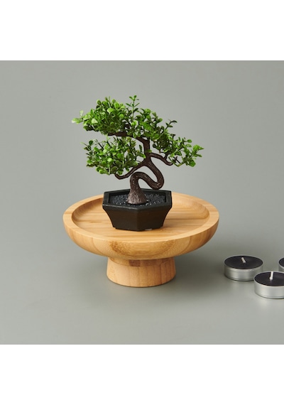 Dekor Mini Yapay Bonsai - Asorti - 10x13 Cm Çok Renkli