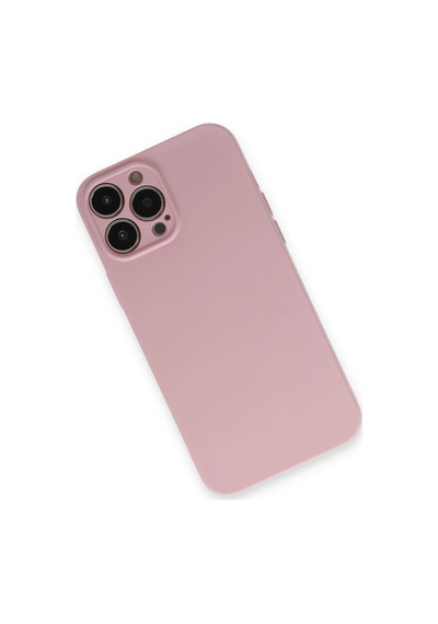 Newface - 374 - İphone 13 Pro Kılıf Nano İçi Kadife Silikon - Edntrend - - Pembe