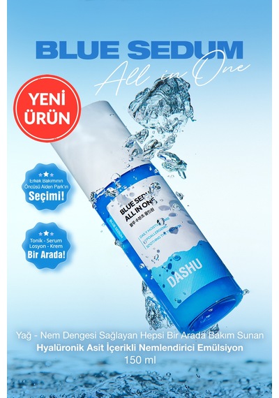 Yağ - Nem Dengesi Sunan Hepsi Bir Arada Bakım Emülsiyonu Dashu Blue Sedum All In One
