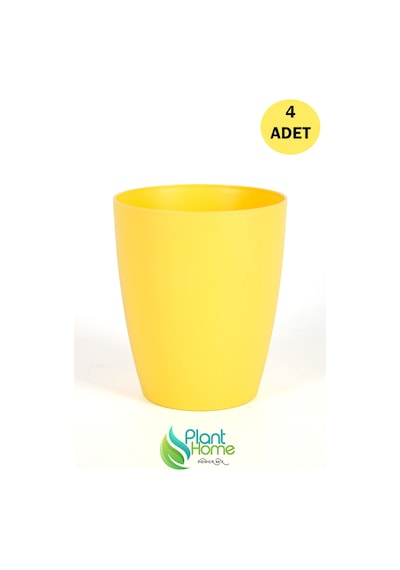 Dekoratif Sarı Orkide Saksısı - 4 Adet Set  -12 Pot Üretim Saksısına Uygun Kaliteli Ürün