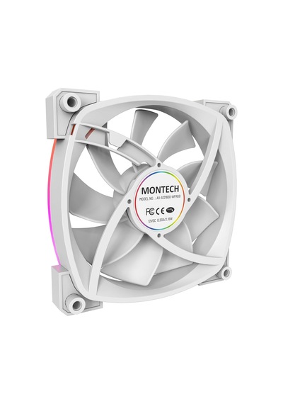 Ax 120 Argb Fan 1600pwm, High-end Durability, Silent Performance, And Stunning Argb Design 120mm, White Çok Renkli