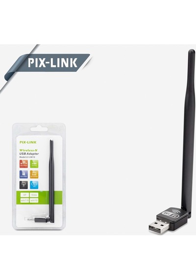 Pıx-Link Lv-Uw10/500 Wireless Adaptör 150Mbps 5Db Uydu Uyumlu 760