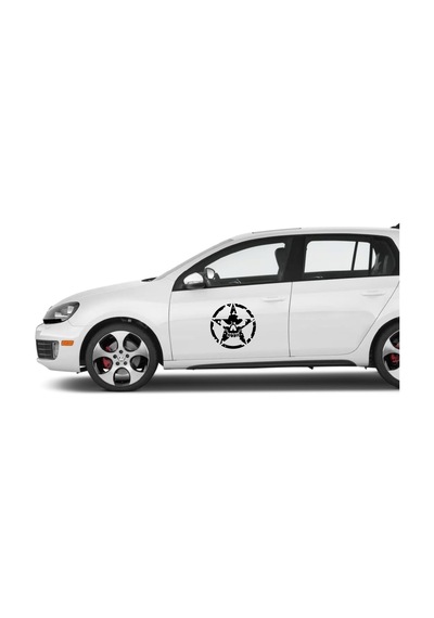 Off Road Us Army Star Kuru Kafa Askeri Yıldız Sticker 2 Adet 25 25 Cm