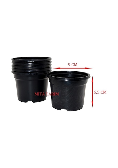Vakum Saksı, 100 Adet, Saksı, Fide Tohum Saksısı, Plastik Saksı