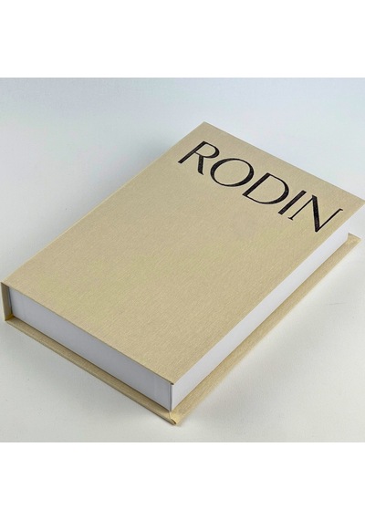 Rodın Premium Bez Kaplı Dekoratif Kitap Görünümlü Saklama Kutusu Krem Siyah