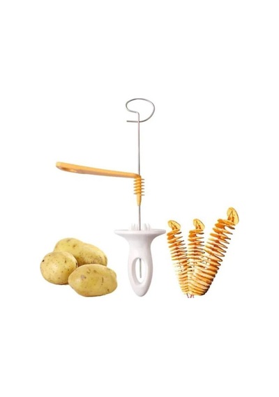 Çubukta Şekilli Twister Patates Cips Yapma Aparatı Aleti Plastik Çok Renkli Diğer