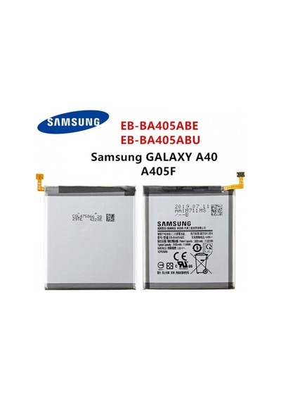 Samsung Uyumlu A40 Sm-A405F Pil Batarya Eb-Ba405Abe/Eb-Ba405Abu