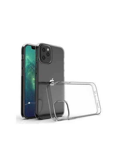 Apple Uyumlu iPhone 12 Kılıf Zore Şeffaf Ince Ve Esnek Süper Silikon Renksiz