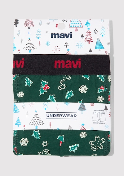 Mavi - Yeşil Basic Boxer 0911251-71871 Yeşil