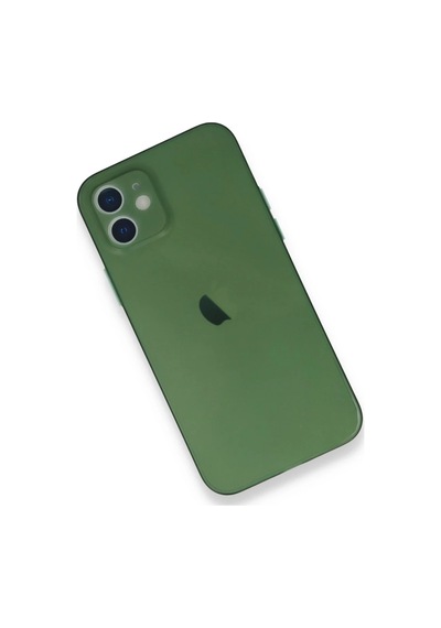 Newface Apple iPhone Uyumlu 12 Mini Kılıf Pp Ultra İnce Kapak Semeglbl - 77 - Yeşil
