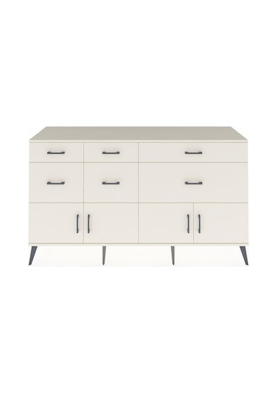 Kronos Konsol Tek Raflı 6 Çekmeceli 4 Kapaklı 176x59x99 Aytaşı-ay Aytaşı-aytaşı