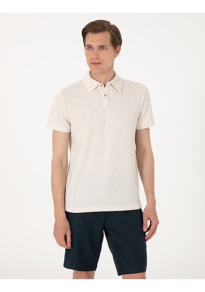 Pierre Cardin Erkek Bej Tişört 50303867-vr011 Bej