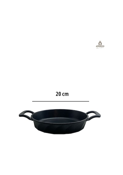 Vento Yanmaz Yapışmaz Titanyum Kaplama Sahan Omlet Tava 20 Cm Siyah