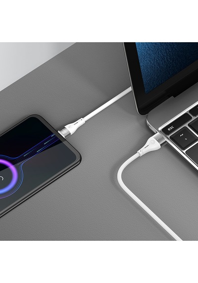 Recci Rs11m Swift Serisi Usb-a To Micro 2.4a Hızlı Şarj Özellikli Data Ve Şarj Kablosu 1m Beyaz