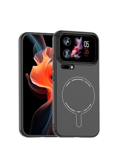 Xiaomi 17 Pro Max Kılıf Mat Görünümlü Soft Pürüzsüz Yüzey M-safe Şarj Özellikli Kamera Korumalı Sert Kapak Siyah