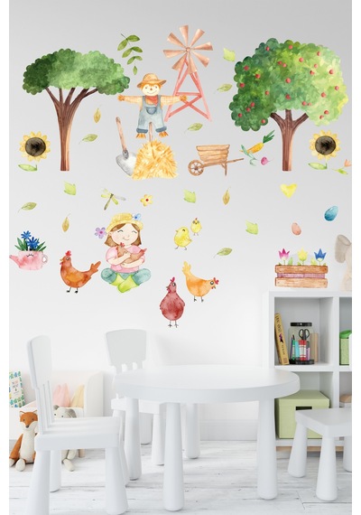 Doğa Temalı Çocuk Odası Sticker Seti