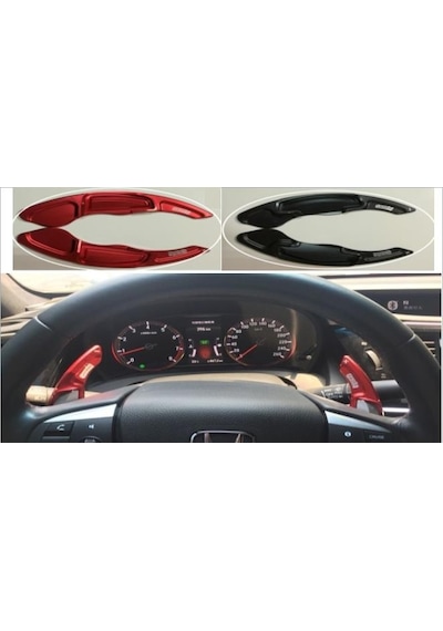 Honda Civic FB7  İçin Uyumlu F1 Vites Kulakçık Pedal Shıft Paddel Shift Siyah 2012-2015