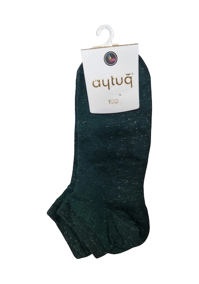 Moda Dua Aytuğ 39204 Kadın Simli Pamuklu Patik Çorap Çok Renkli