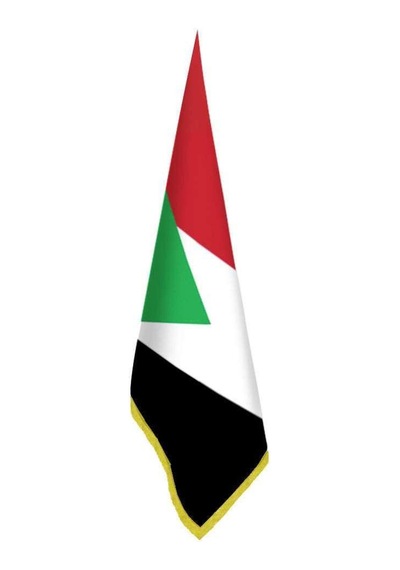 Sudan Bayrağı -ofis-makam-toplantı Odaları - Saçaklı Makam Bayrağı 1