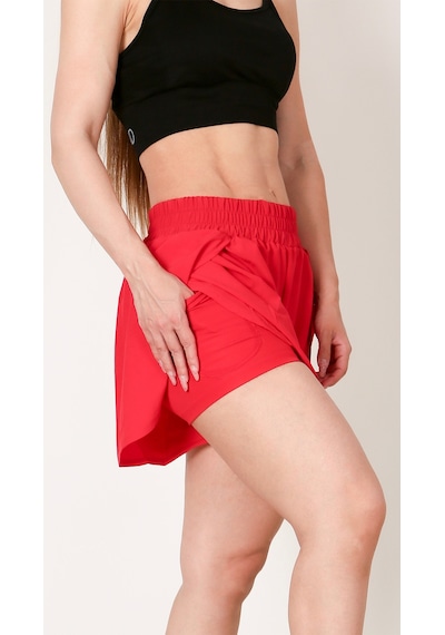 Nature The Brand Yeşil 2in1 Taytlı Spor Şort, Fitness Şortu, Antrenman Şortu,koşu Şort Haki