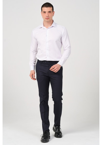 Slim Fit Erkek Kumaş Pantolon Lacivert