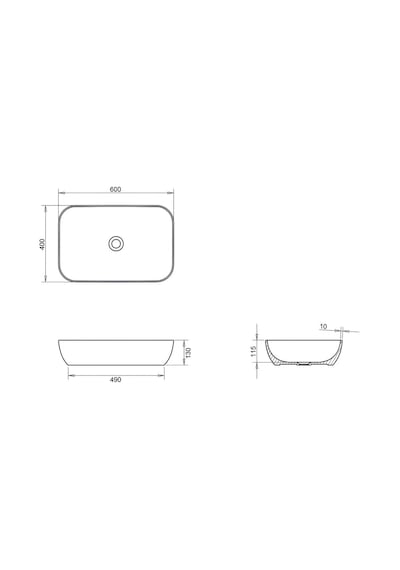 Loft 40 x 60 Çanak Lavabo