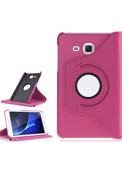 Samsung Uyumlu Tab 3 Lite Sm-T110,T113,T116 360 Dönebilen Stantlı Kılıf