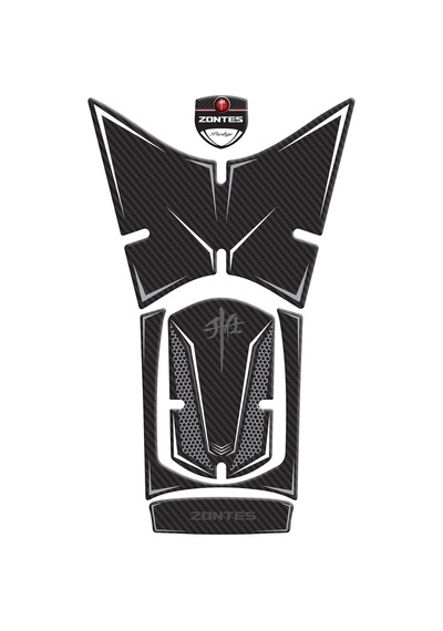Rks Rz250s Zontes 2023-2024 Uyumlu Tank Pad Karbon Beyaz