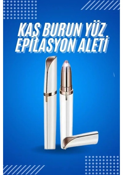 Tüy Kıl Alma Kaş Bıyık Uni Yüz Bakım Epilasyon Aleti Pilli