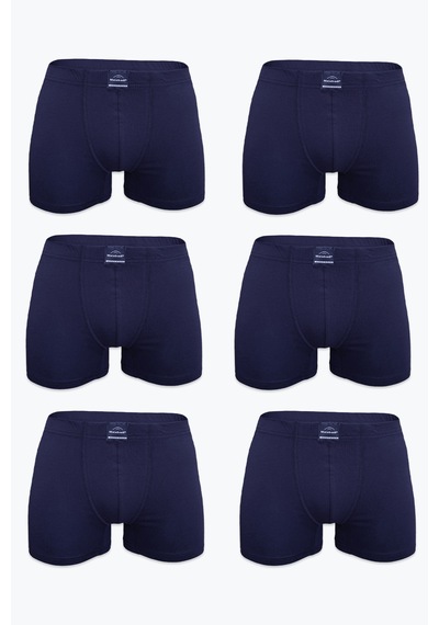 Malabadi Erkek 6'lı Lacivert Premium Collection Modal Boxer 6m251
