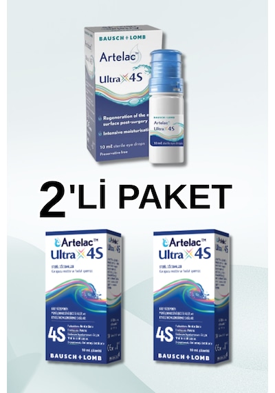 Bausch & Lomb Artelac Ultra 4s 10 Ml Damla 2'li Paket