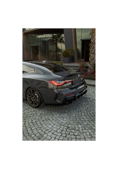 Bmw 4 Serisi G22 Coupe Arka Difüzör & Flap Seti M Sport Uyumlu Agresif Tampon Altı Paket