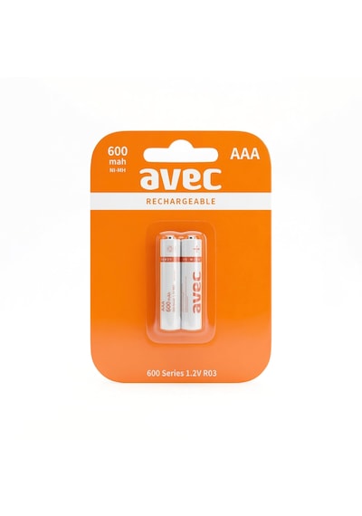 Avec 600 Mah Şarj Edilebilir İnce Kalem Pil 2'li Aaa İnce Pil