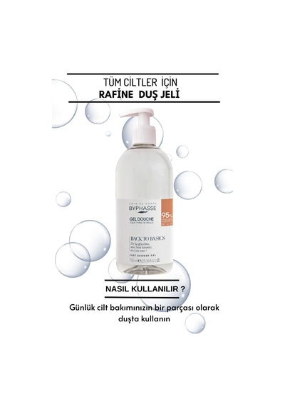 Byphasse Back To Basics Rafine Duş Jeli Tüm Cilt Tipleri 750 ML