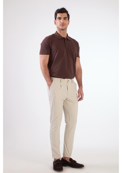 Dufy Pileli Jogger Pantolon Taş