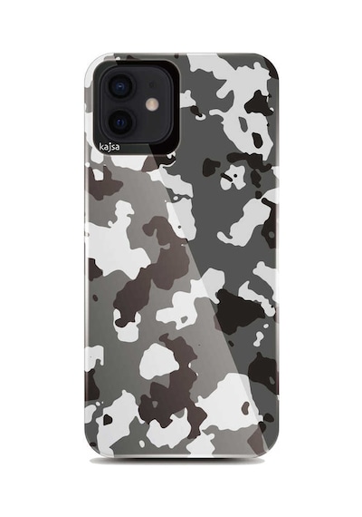 Kajsa Apple Uyumlu iPhone 12 Kılıf Asker Desenli Kajsa Camo Kapak ZORE-216570