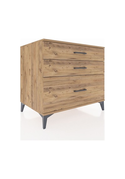 Kronos Şifonyer 3 Çekmeceli 88x59x80 Çam-çam Çam
