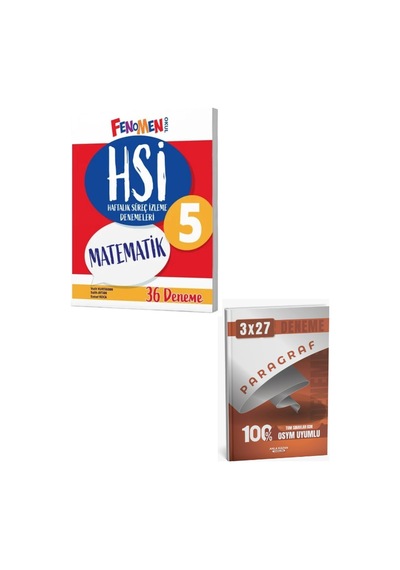 Fenomen Okul 5. Sınıf Matematik Hsi Haftalık Süreç İzleme 36 Deneme+ Anla Kazan Paragraf