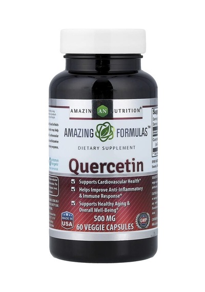 Amazing Nutrition, Quercetin, 500 Mg, 60 Veg Capsules