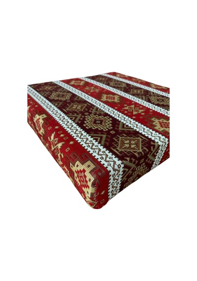 Sandalye Minderi Döşemelik Şark Köşesi Minderi,yer Ve Sandalye Koltuk Minderi 50x50x8 Kırmızı 4 Adet Mavi