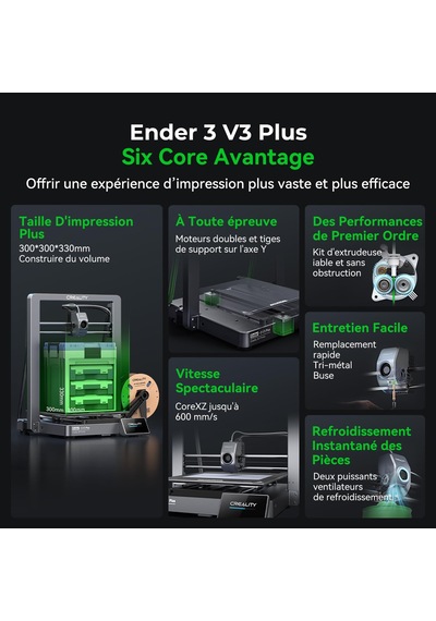 Creality Ender 3 V3 Plus 3d Yazıcı 2024'te Yeni 600 Mm/sn Tam Metal Gövde Yükseltilmiş Ekstruder Hızlı Değiştirilebilir Nozul Yeni Profesyonel Oyuncular, Eğitim Endüstrisi Vb. İçin Büyük Baskı Boyutu