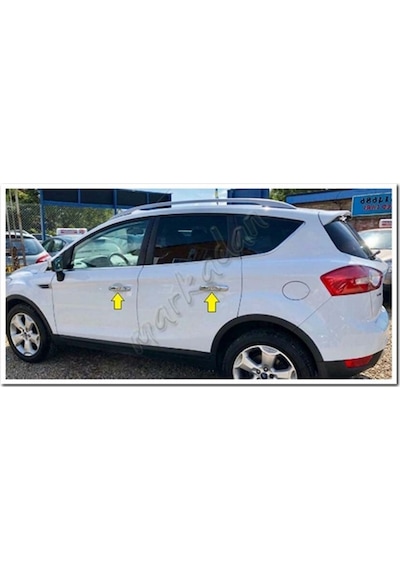 Db Chrome Ford Kuga Sensörsüz Kapı Kolu Nikelajı 2012-2017 4  Kapı